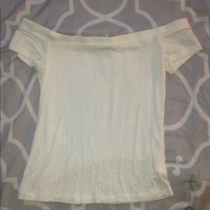 White off the shoulder top
